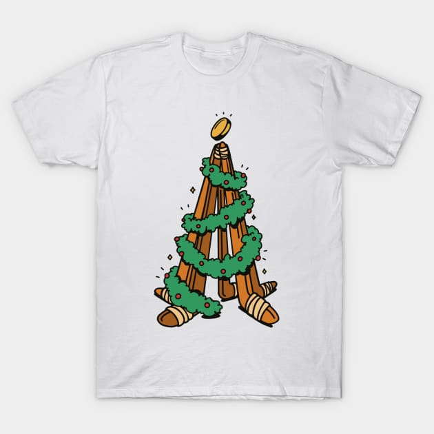 Hockey Holiday Goal Celebration T-Shirt by Life2LiveDesign